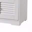 Banc de rangement pour chaussures, armoire à 2 portes 28,74 po, banc d'entrée avec rangement pour chaussures blanc, avec coussin, tablettes réglables, banc à chaussures-1843540604