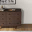 Commode double en bois massif à 6 tiroirs 31,5 po Choteau