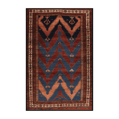 Machine Washable Persian Black Area Rug