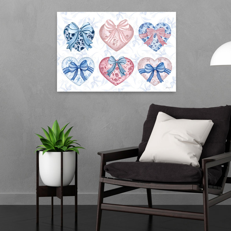 Coquette Valentine IV, art contemporain abstrait, H 24 po x l 16 po