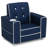 Delta Children Chelsea Kids Upholstered Chair with Cup Holder, Navy-1554235471