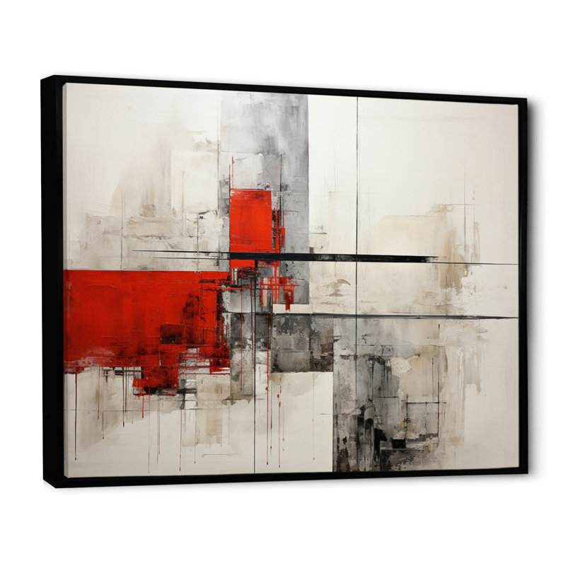" Abstract Architectures I ", Black Floater Framed, 30" H x 40" W x 1.5" D