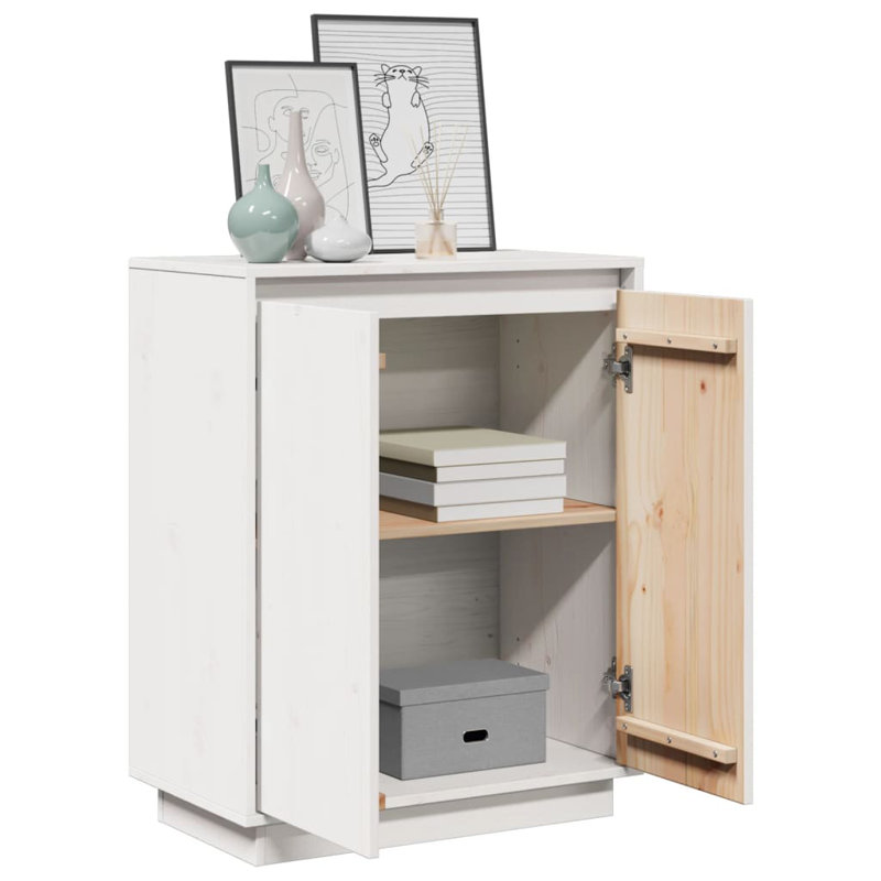 Glenise 60cm Solid Wood Sideboard, White