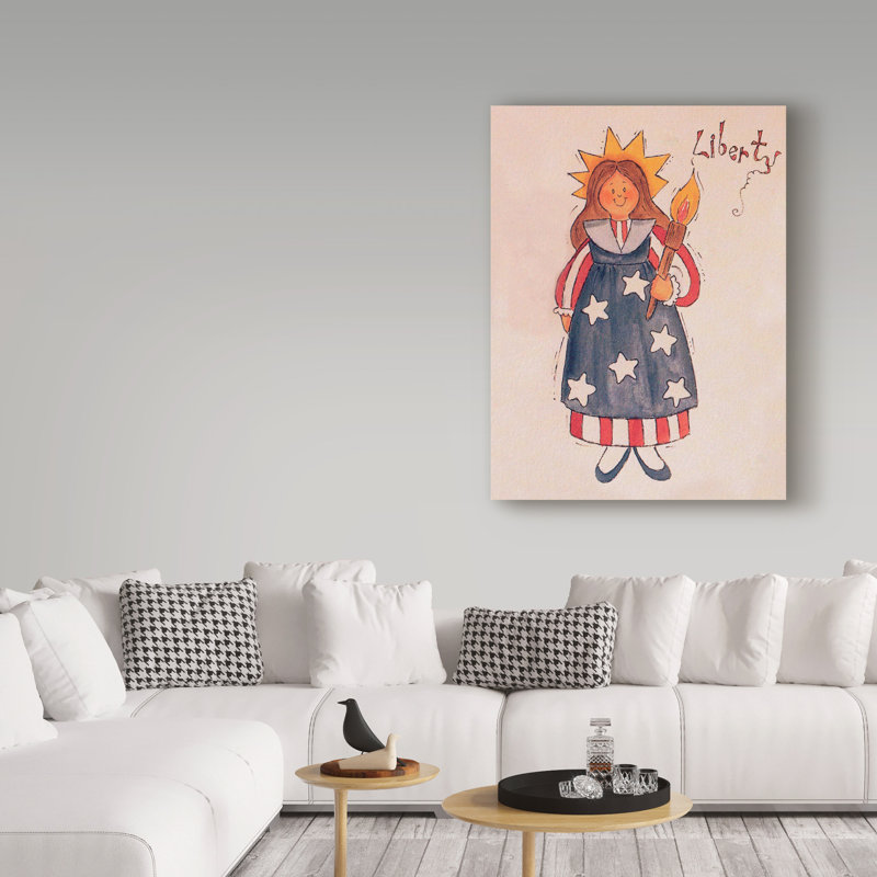 « liberty america », art sur toile acrylique, H 24 po x l 18 po x P 2 po