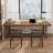 Nut-brown Rectangular Solid Wood desk-1331565525