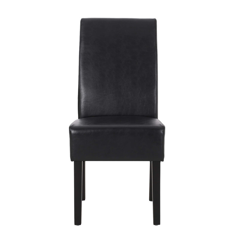 Homan 19.5'' H Upholstered Dining Chair, Black, 1