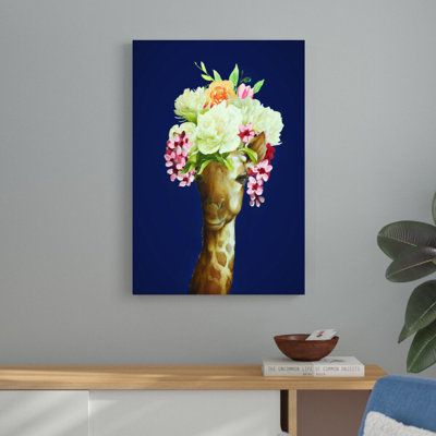 «Fancy Giraffe», reproduction d'art sur toile tendue
