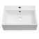 21"X16" White Ceramic Rectangular Wall Mounted Bathroom Sink With Faucet Hole And Overflow
