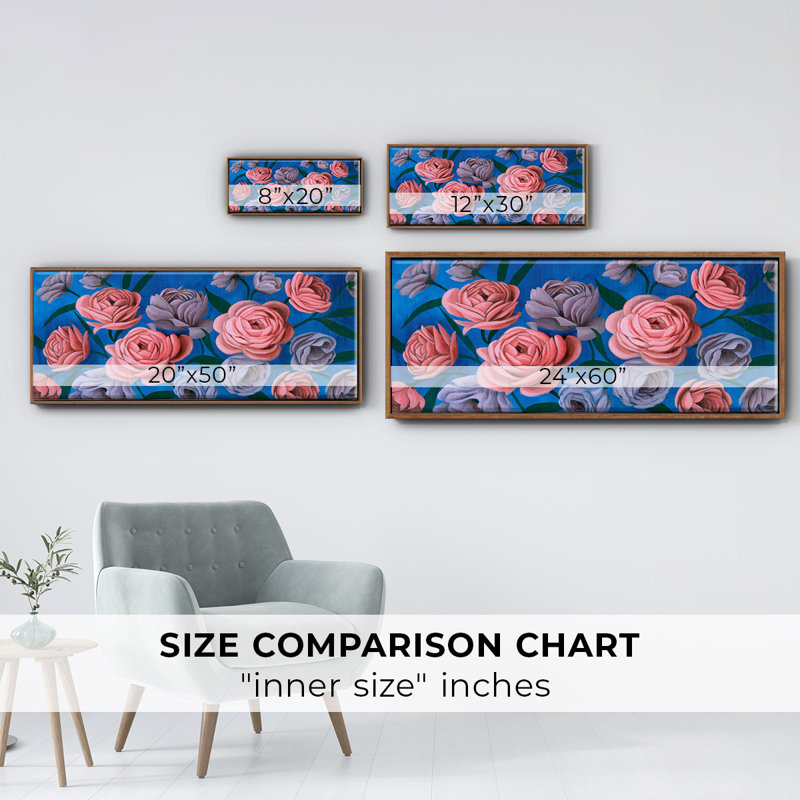 Layered Petals III- Framed Canvas