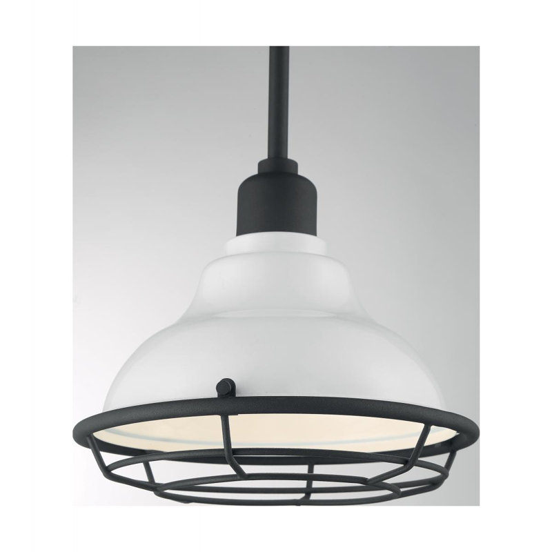 Luminaire suspendu en forme de dôme à 1 lumière Leonardo Patrickson, H 8,25 po x l 9,75 po x P 9,75 po