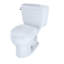 Eco Drake® Two-Piece Round 1.28 GPF Toilet With Toilet Seat, Wax Ring and Toilet Mounting Bolts