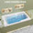 60 In. X 36 In. Rectangular Drop-In Soaking Bathtub Acrylic Bathroom Soaking Reversable Bath Tub With Handrail And Headrest In White