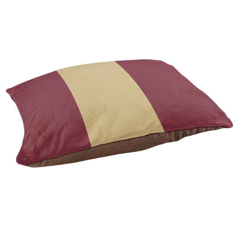 Coussin intérieur New England, Petit (l 28 po x P 18 po x H 6 po), Grenat / doré / grenat