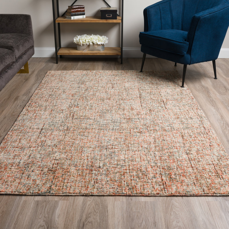 Tapis kaléidoscope en laine touffeté à la main Gilboa, Rectangle 3 pi 6 po x 5 pi 6 po
