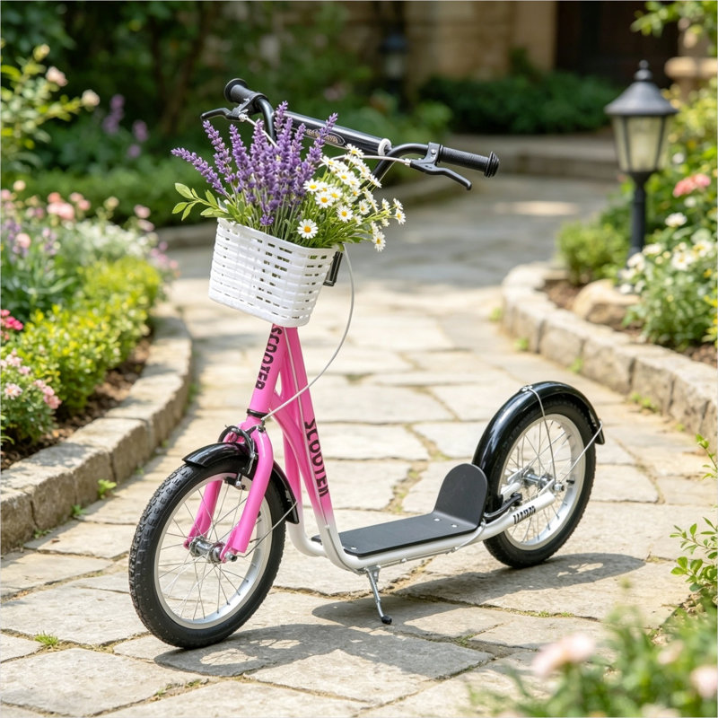 Jouets Baby Products Ride-On combinant une structure en métal et des freins doubles avec des roues de 16 po et 16 po