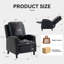Fauteuil inclinable en cuir clouté-109324986