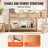 Bay Isle Home™ Rattan Console Table with 3 Storage Drawers Rattan Sliding Door-155923283