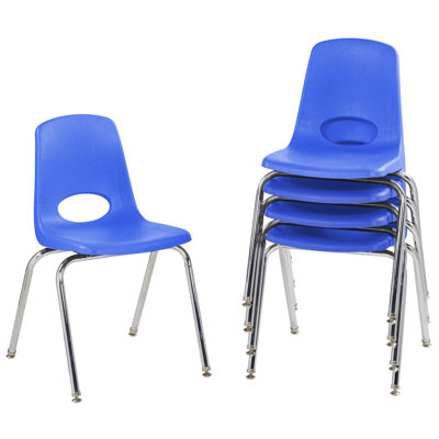 Ensemble de 4 chaises empilables 8 "avec glissières pivotantes