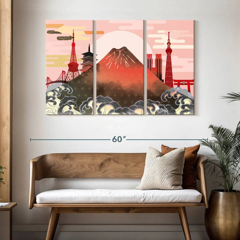 Rorry Crashing Wave Japanese, 32" H x 50" W