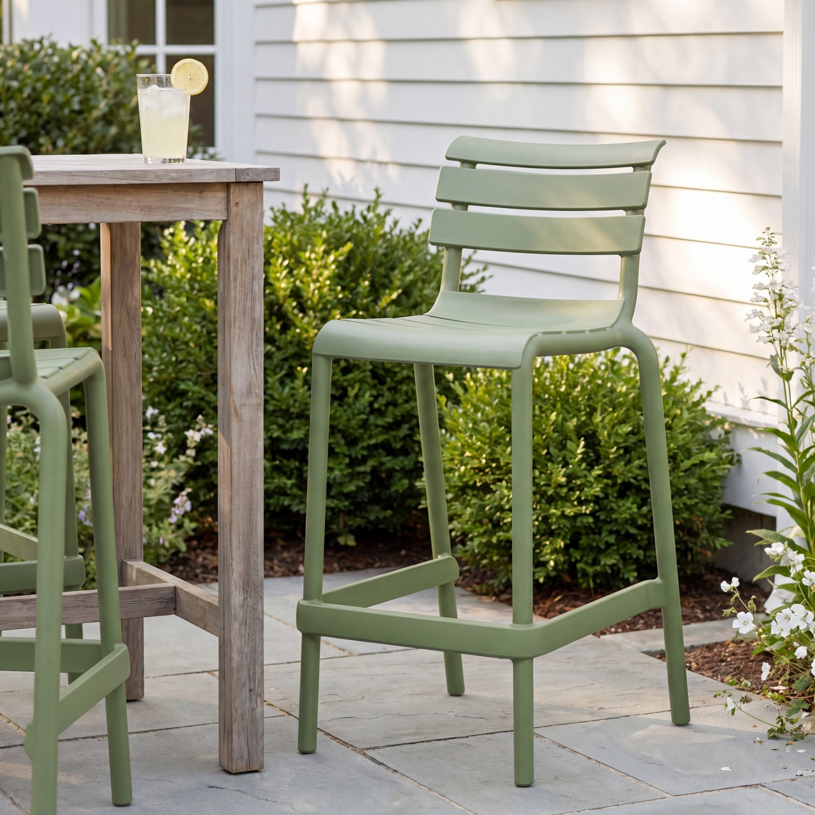 Helen Counter Height Stool, Olive Green, 25.60"