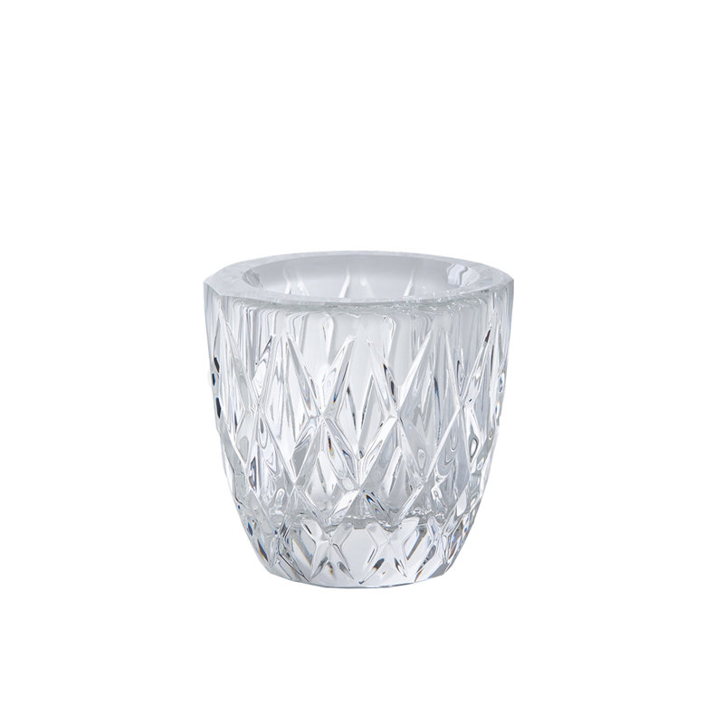 Mercer41 2.5" Elegant Glass Crystal Tea Light Holders For Events And Weddings