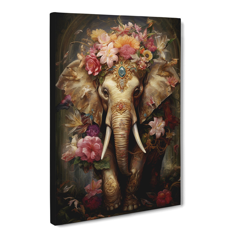 Elephant Baroque - Wrapped Canvas