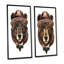 Portrait d'un ours avec lunettes - ensemble de 2 peintures sur toiles-138586498-138586501