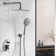 9-Spray Patterns With 1.8 GPM 10 In. Wall Mount Shower System With Two Showerhead In Polished Chrome