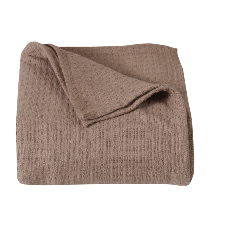 Couverture 100% coton Ariza Sleep, Grand, Taupe