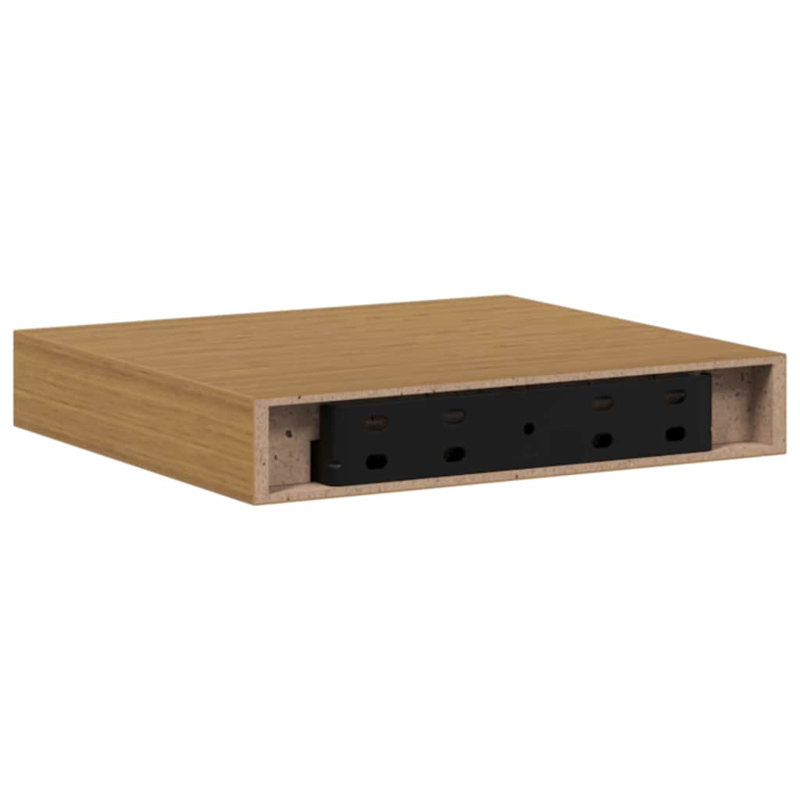 Floating Shelf, Beige, 4cm H x 23cm W x 23.5cm D