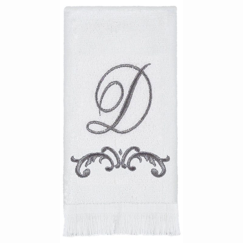 Avanti Linens Scroll Mono Fingertip Towel D