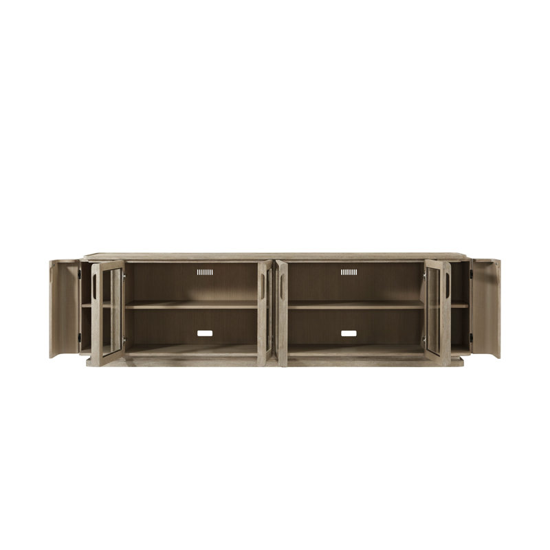 Repose Media Console, Gray Oak