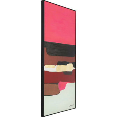 Gerahmtes Bild Abstract Shapes Pink 73