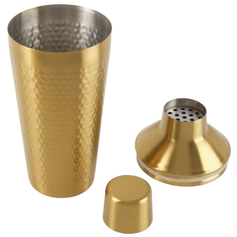 Shaker à cocktail martelé Houdini, 650 ml
