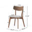 Ensemble de 2 chaises de salle à manger rembourrées de style Mid-Century-120974100