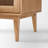 31.5"W Solid Wood Mid-Century Modern Rectangle Accent Cabinets with Drawers and Fluted Glass Door-443543995