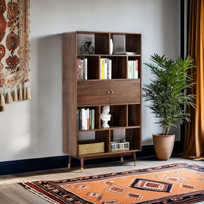 Bibliothèque en bois massif