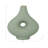 Modern Ceramic Abstract Table Vase for Home Decor - Contemporary Cutout Tall Flower Vase for Office, Tabletops, or Living Room - Green-1862031865