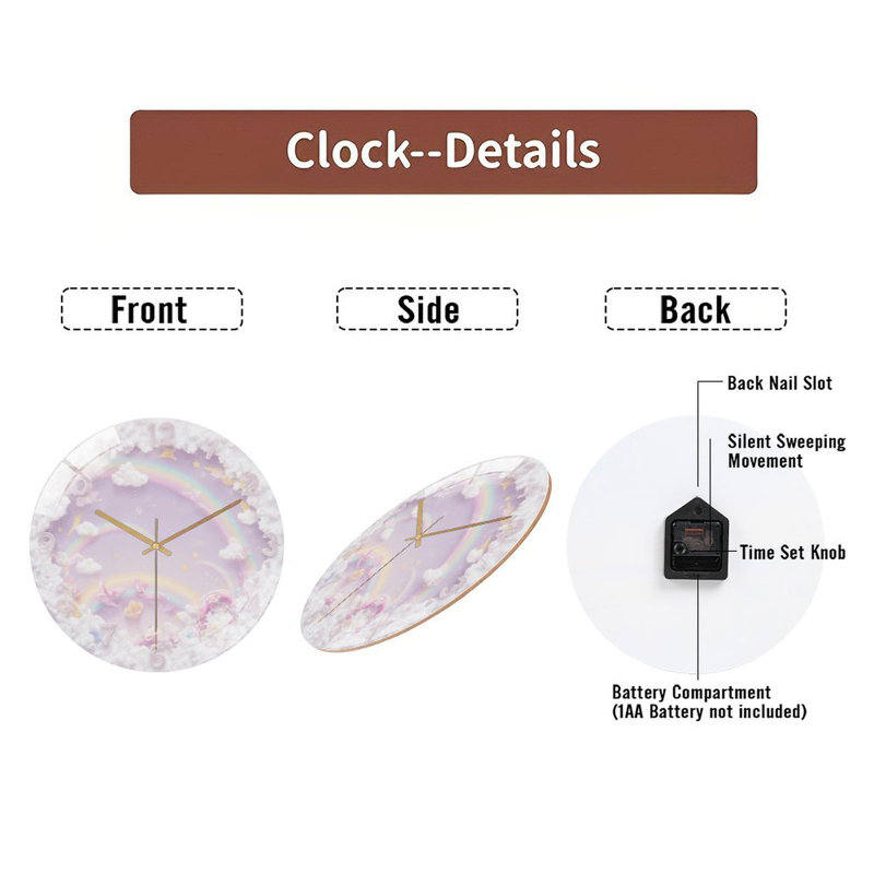 Horloge murale en verre Dreamy