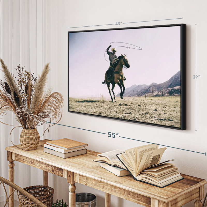 " Cowboy And His Lasso ", 43" H x 29" W