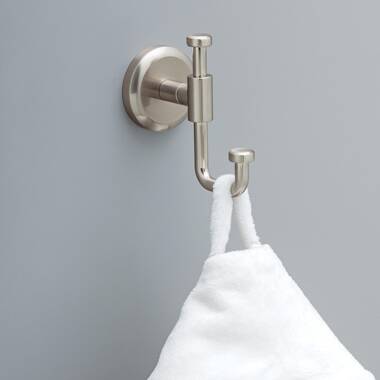 Delta Westdale Single Towel Hook Bath Hardware Accessory in Brushed Nickel  & Reviews
