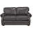 Speroni 74" Genuine Leather Rolled Arm Loveseat-20119943