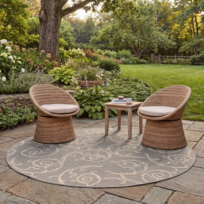 Tapis gris intérieur / extérieur Mullen