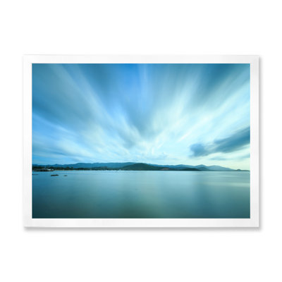«Dramatic Tropical Blue Sunset Sky», peinture sur toile