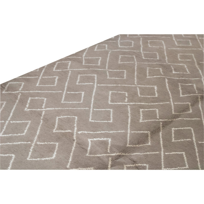Tapis rectangulaire noué à la main