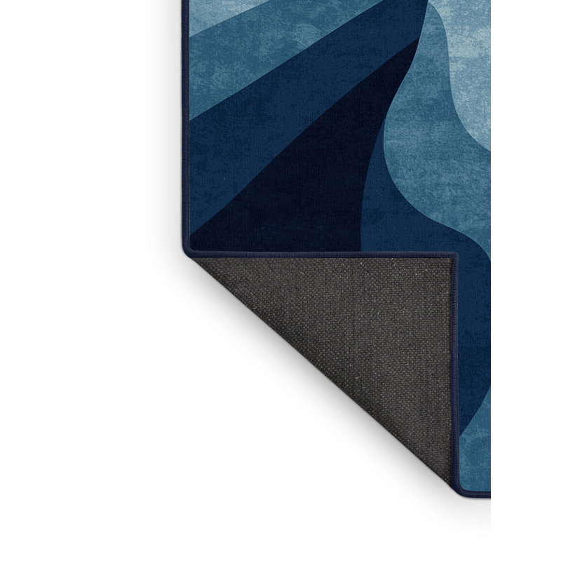 Tapis vert moelleux et moelleux à motif d'ours polaire Dustin, 4 x 2