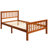 Oak Platform Bed With Solid Wood Construction - Adds Elegance To Bedroom Headboard And Stable Enhances