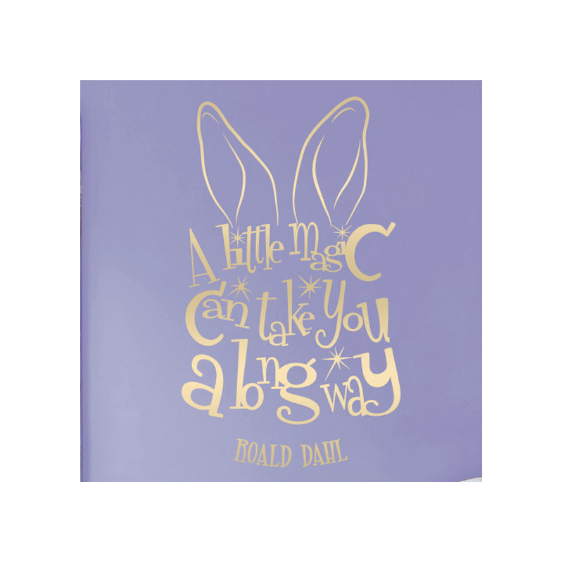 Roald Dahl Wall Sticker, Shiny Gold