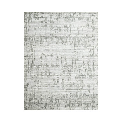 Tapis rectangulaire en laine 7 pi 10 po x 9 pi 10 po One-of-a-Kind