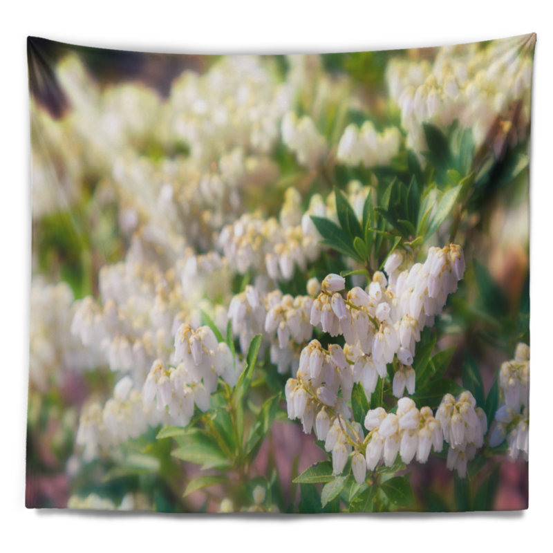 Tapisserie floral fleur, H 78 po x l 92 po